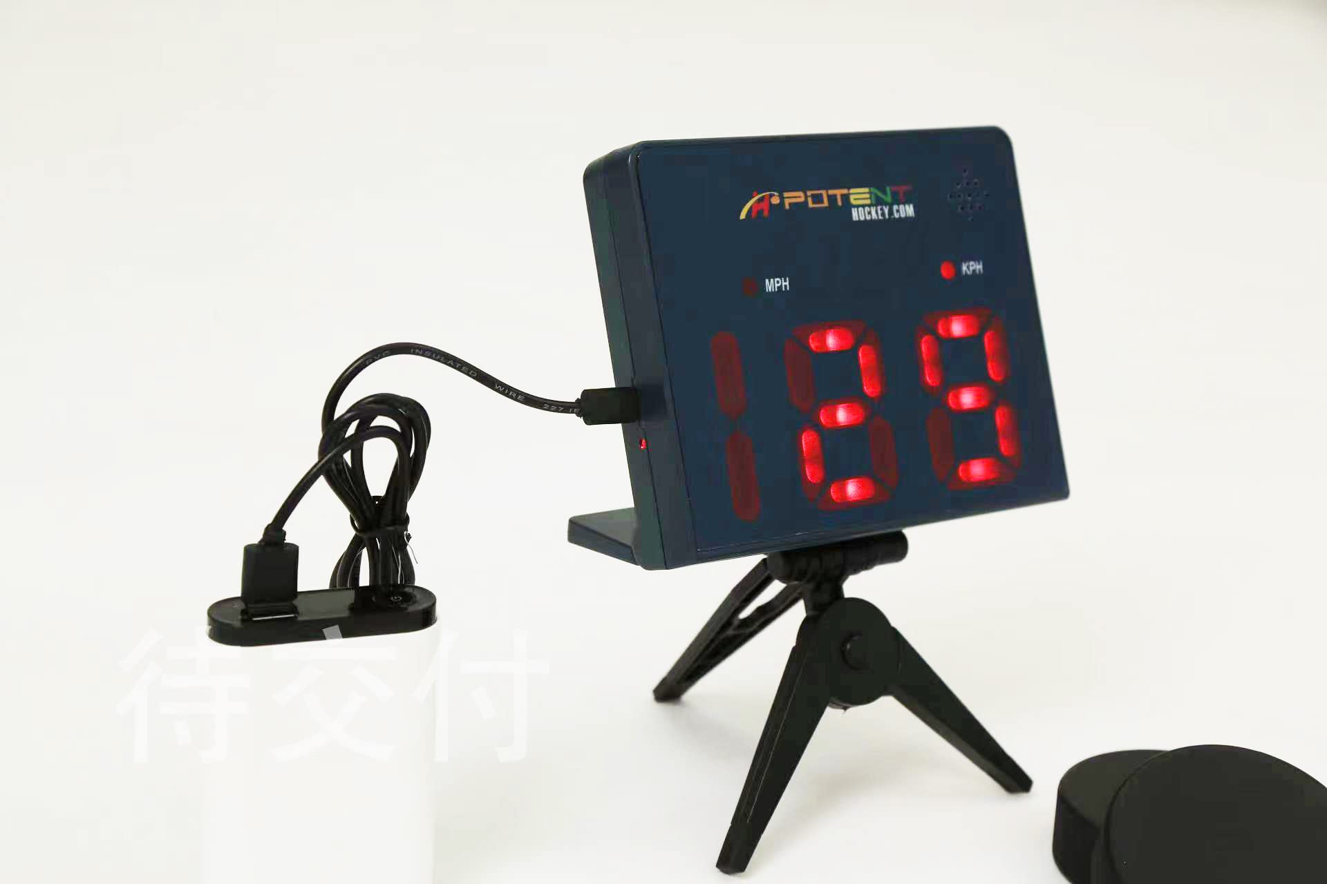 Speed Radar Gun 2.0 with App Support (Android & iOS) - Instant Baseball & Hockey Pitch/Shot Speed Measurement - Training Tool for Athletes & Coaches - Perfect for Baseball Practice, Hockey Training & Sports Performance Analysis