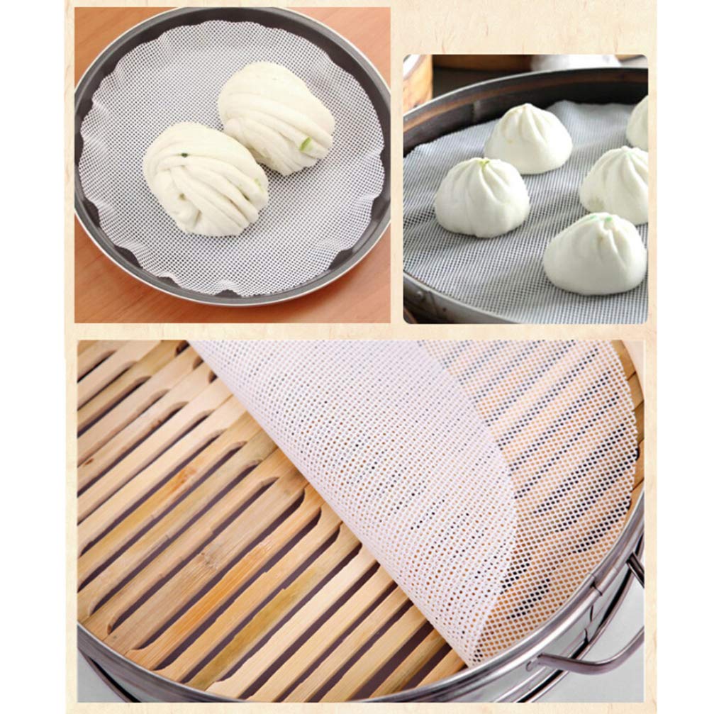 Non-Stick Steamer Mat 10pcs - Dumpling & Bun Cooking Essential
