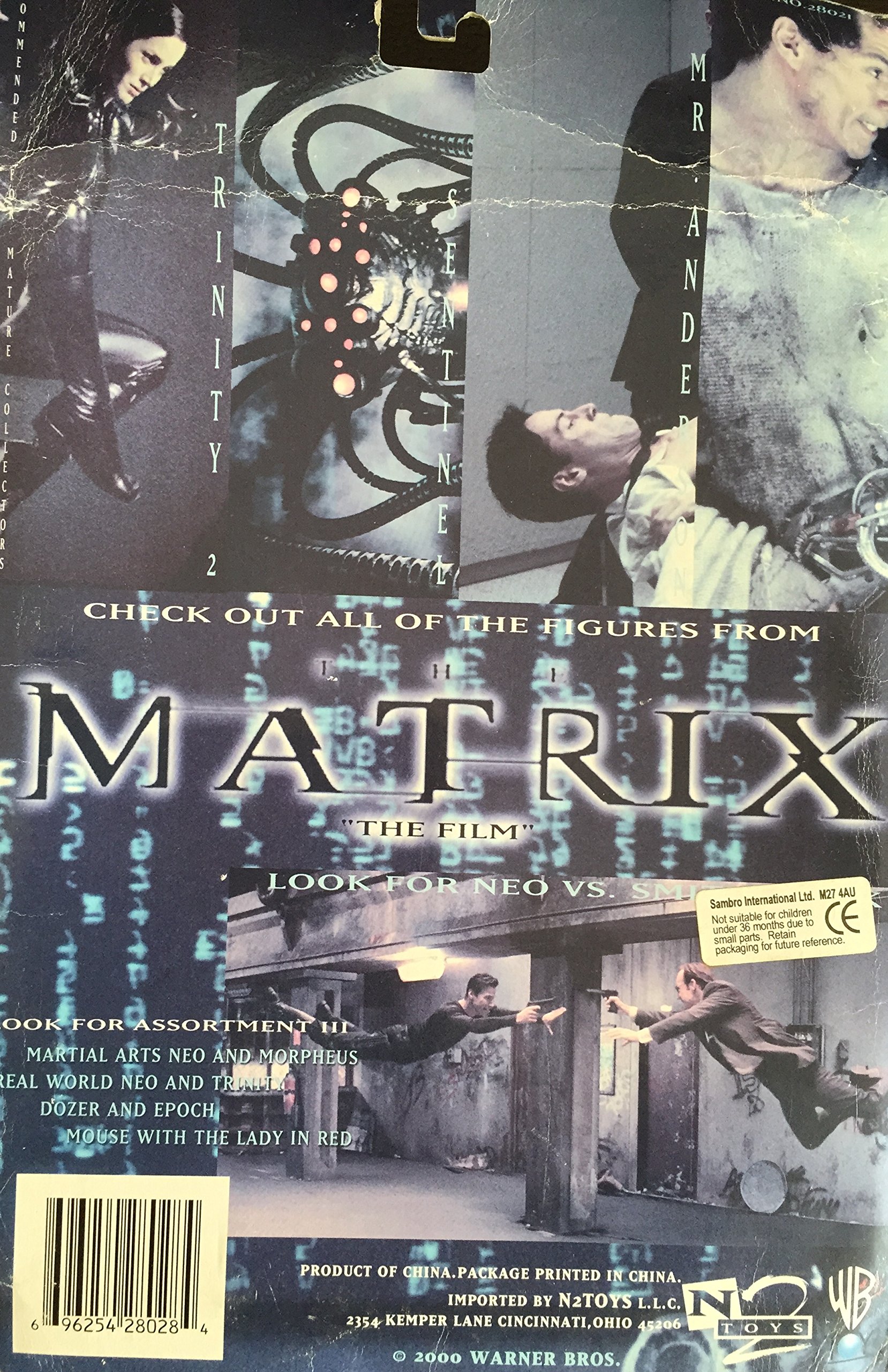 The Matrix Tank Action Figure - 2000 N2 Toys Collectible for Movie Fans & Display