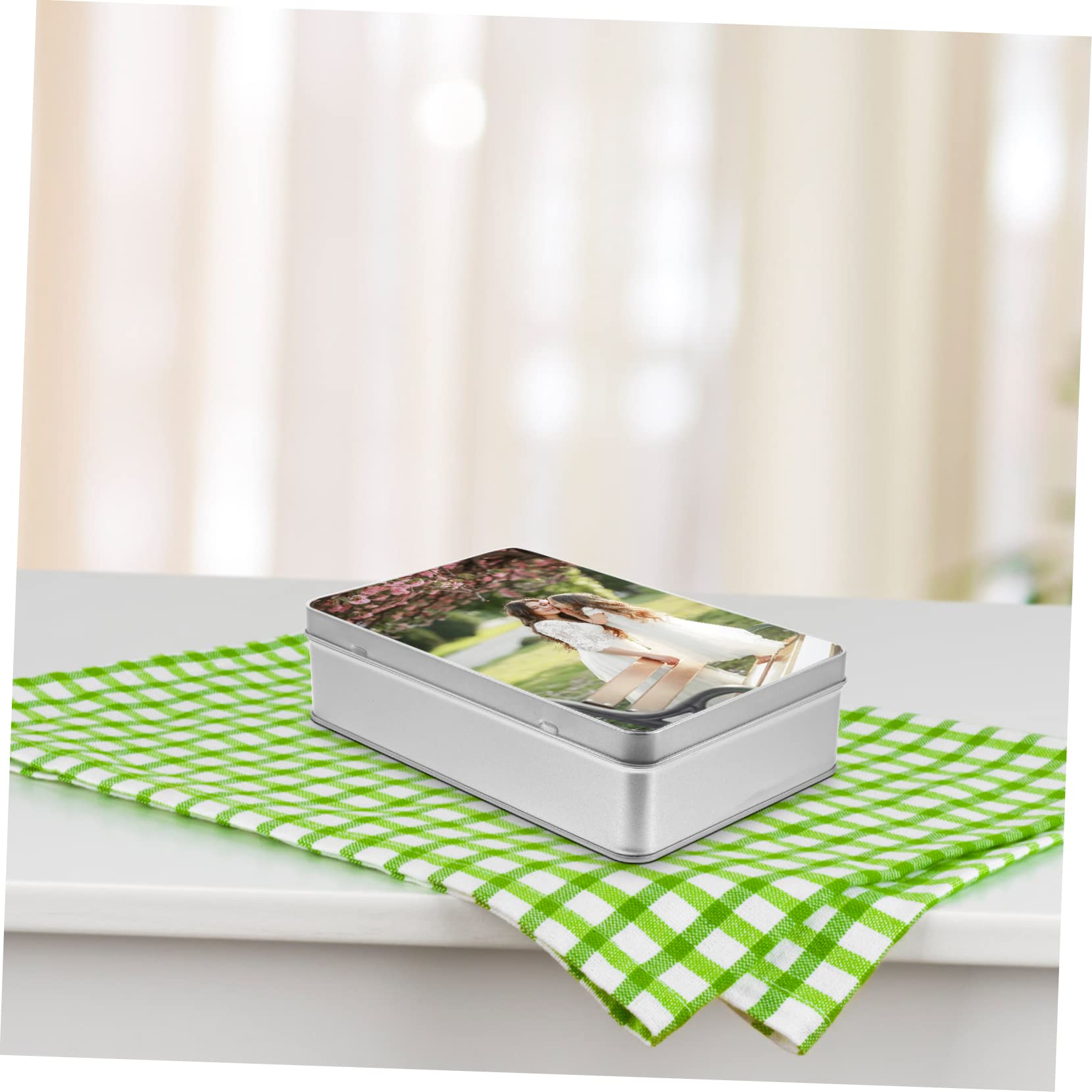 Personalized Sublimation Metal Storage Box - Airtight Cake & Cookie Container, Candy Tin Box for Baking, Party Favors, Gift Packaging & Home Organization (12-Pack)