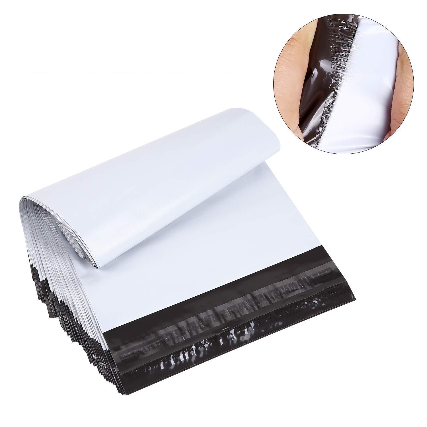 BESTEASY 14.5 x 19 Inch White Poly Mailers - 800 Self-Sealing Shipping Envelopes & Mailing Bags for Ecommerce, Small Business & Online Stores - Perfect for Clothing, Jewelry & Lightweight Packages
