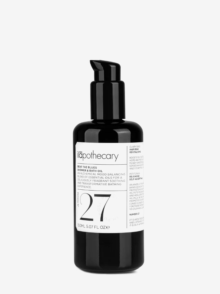 Ilapothecary Aromatherapy Shower & Bath Oil - Beat the Blues with Relaxing Lavender & Bergamot Scents | Perfect for Stress Relief & Self-Care Rituals