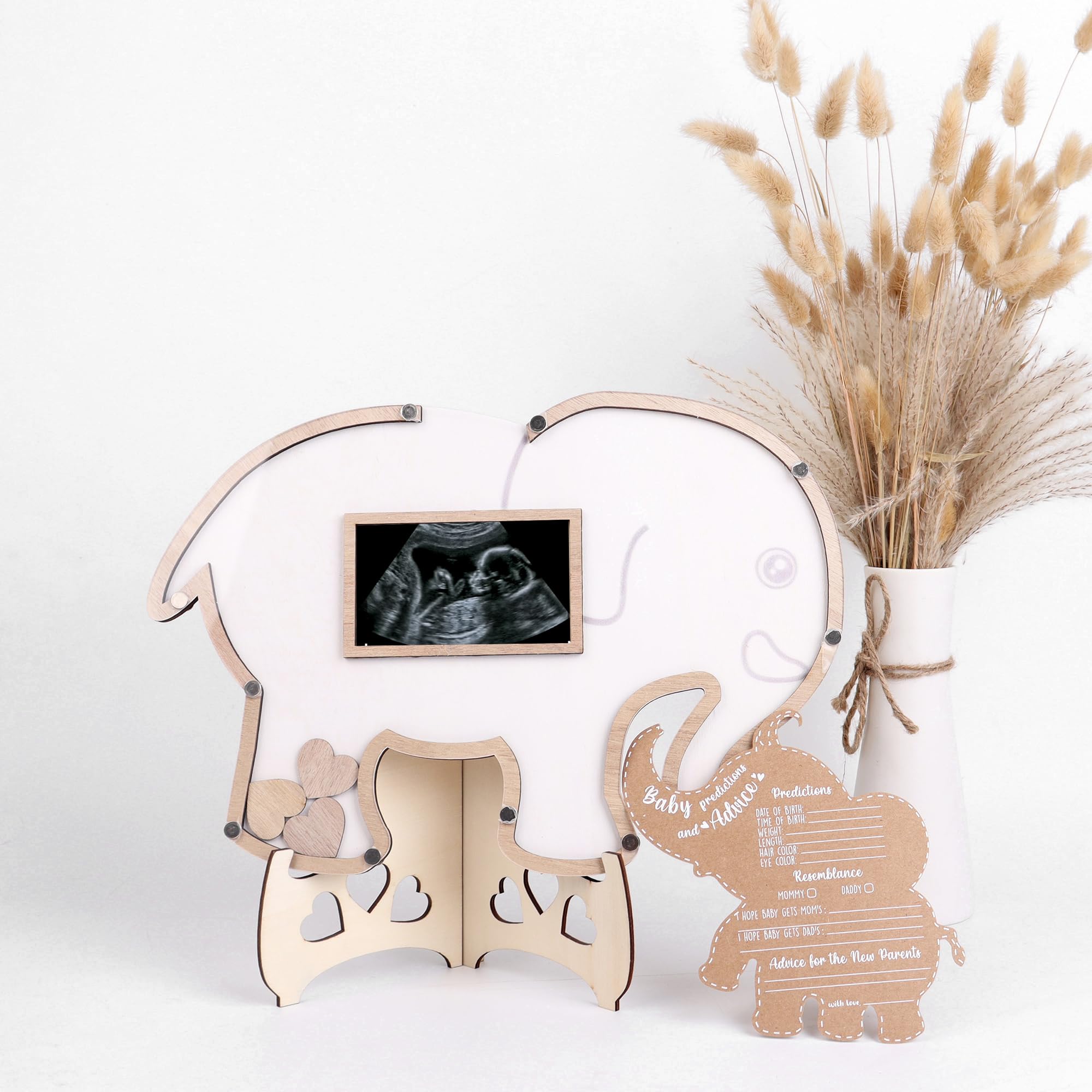 **Baby Shower Games & Advice Cards for Parents to Be - Elephant Safari Jungle Theme - Set of 50 - Perfect for Baby Showers, Gender Reveals & Nursery Decor**