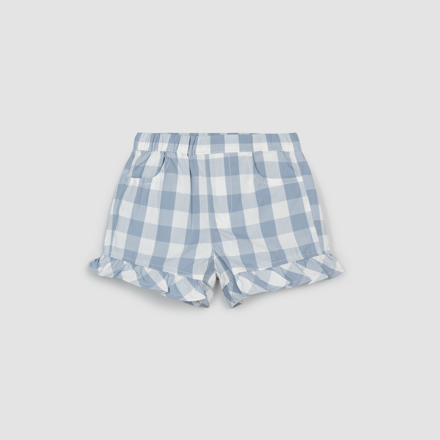 Stylish Poplin Plaid Girls' Shorts - Comfortable & Trendy Summer Outfit for Playdates, School & Outdoor Activities