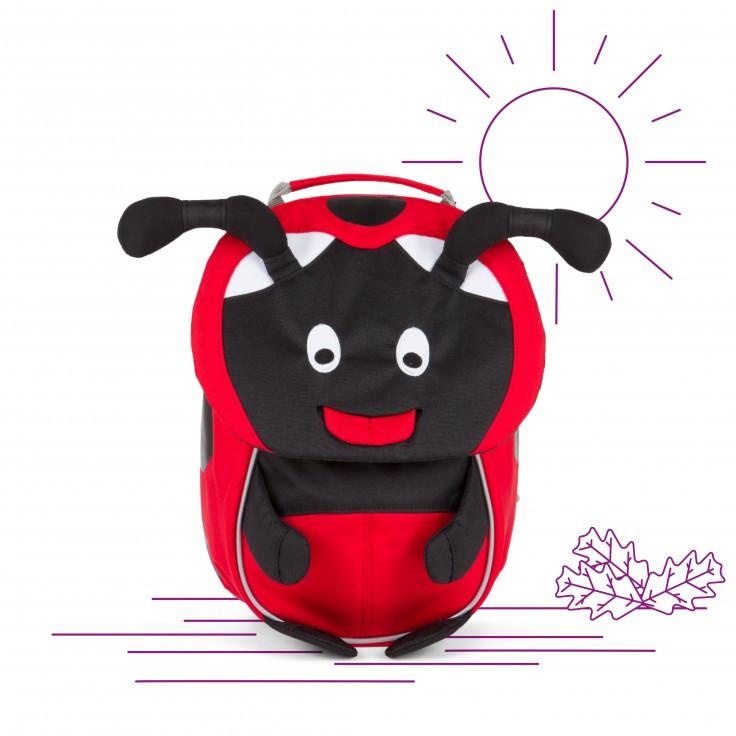 Affenzahn Small Maya Ladybird Backpack for Kids - Lightweight & Waterproof School Bag for Boys & Girls - Perfect for Preschool, Daycare & Outdoor Adventures