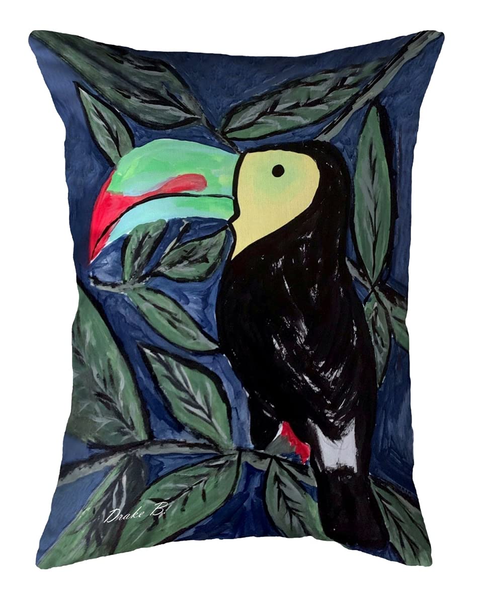 Betsy Drake KS1176 Decorative Throw Pillow 11x14 Inches - Multi-Color for Sofa, Bed & Home Decor