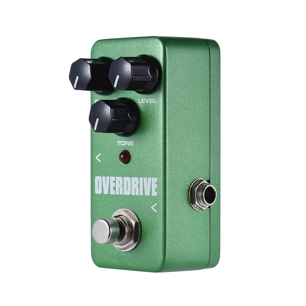 JJZXC FOD3 Mini Overdrive Pedal - Compact Guitar Effects Pedal for Electric Guitar, Bass & Acoustic - Perfect for Stage Performance, Studio Recording & Home Practice