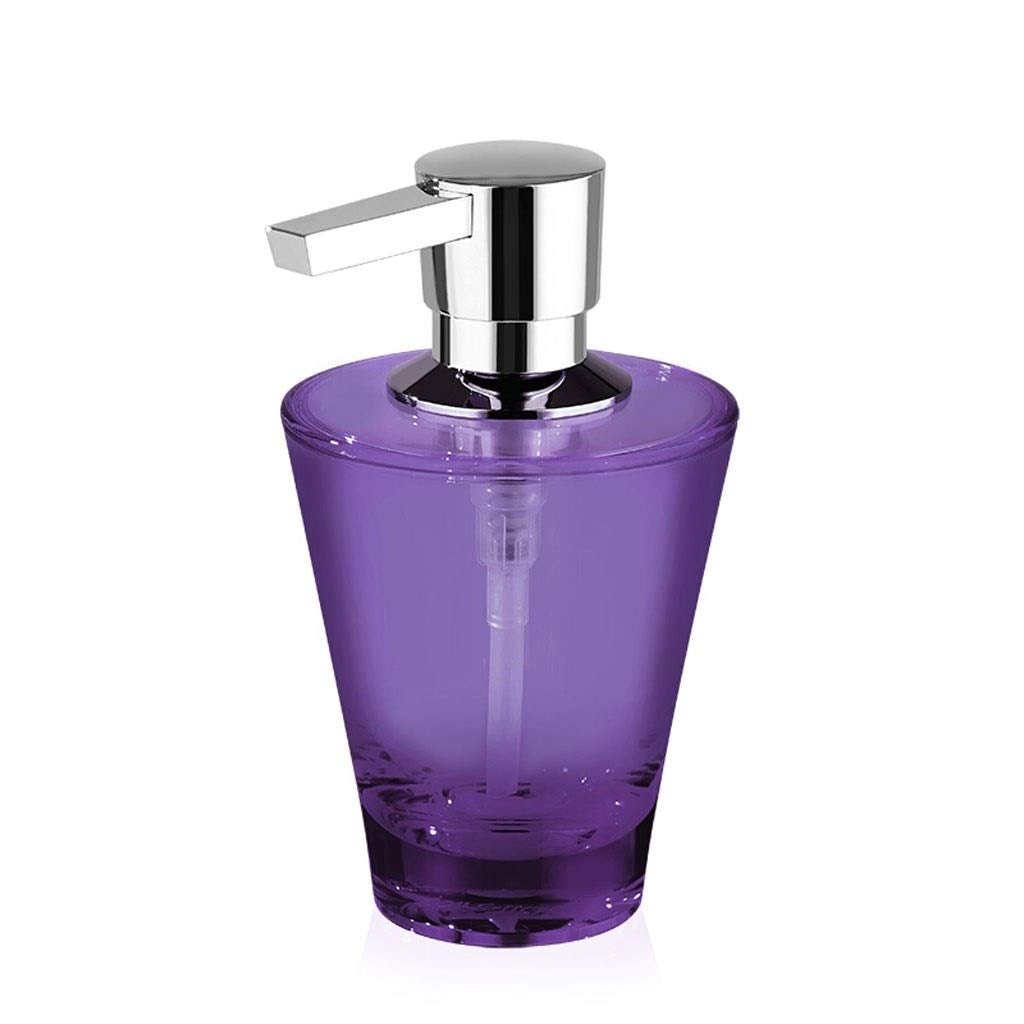 OUMIFA 200ml Press Type Soap Dispenser - Purple Hand Sanitizer Bottle for Bathroom Countertop | Touchless Liquid Soap Dispenser for Kitchen, Restroom & Office Hygiene