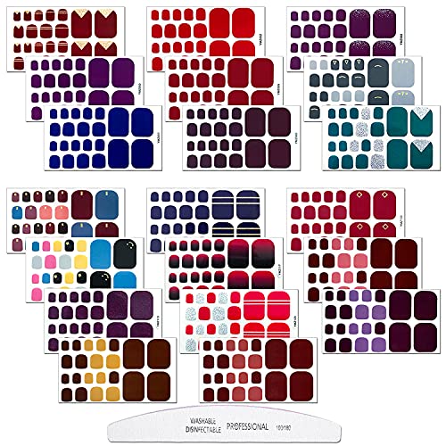 20 Sheets Toe Nail Polish Strips-01