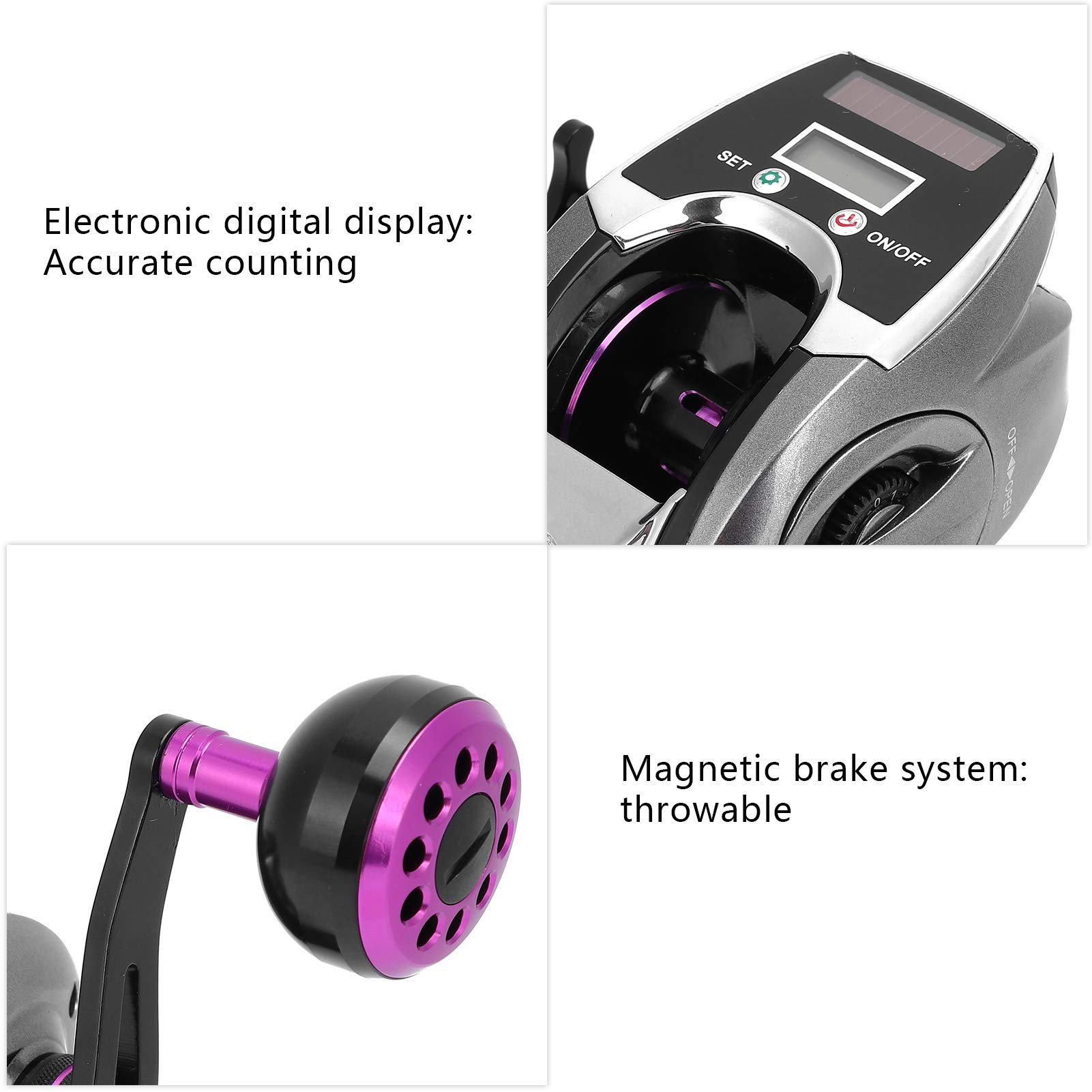 **Durable Magnetic Brake Fishing Reel - Left-Handed Metal Casting Reel for Saltwater & Freshwater Fishing | Smooth Drag for Bass, Trout & Saltwater Game Fish**