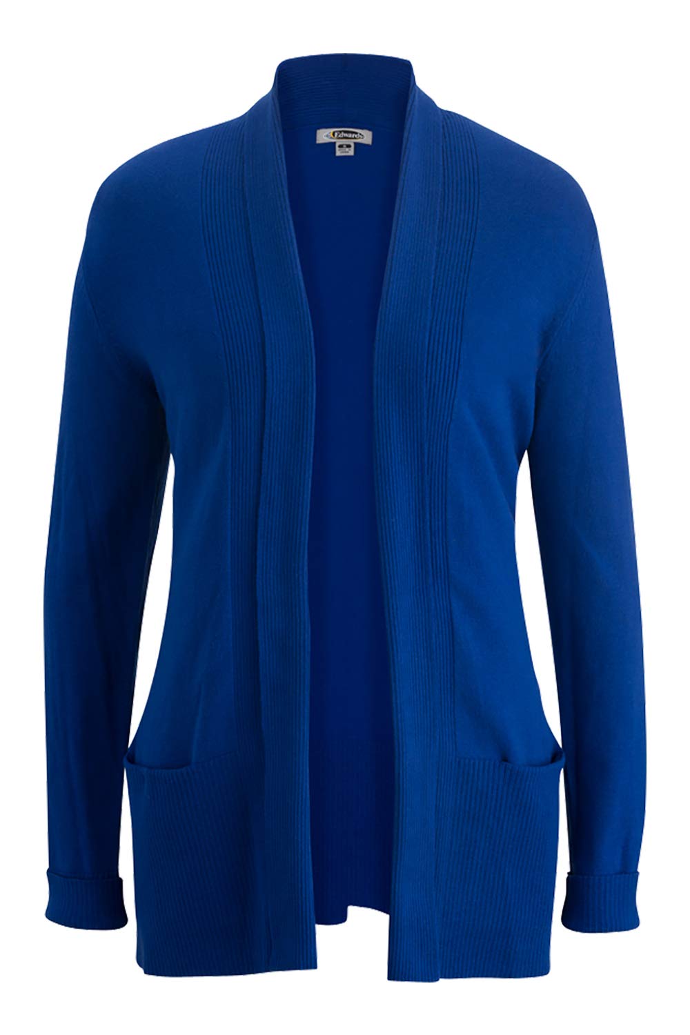 Edwards Women's Shawl Collar Cardigan Sweater - Soft Knit Wrap Coatigan - Cobalt Blue Size M - Perfect for Office, Date Night & Fall Layering