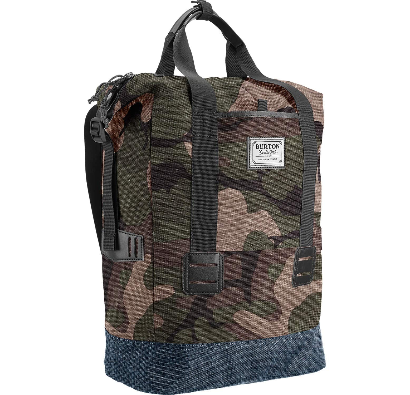 Burton Tinder Tote Bag - Waterproof & Durable Canvas Shoulder Bag for Women & Men - Perfect for Travel, Shopping, Beach & Everyday Use