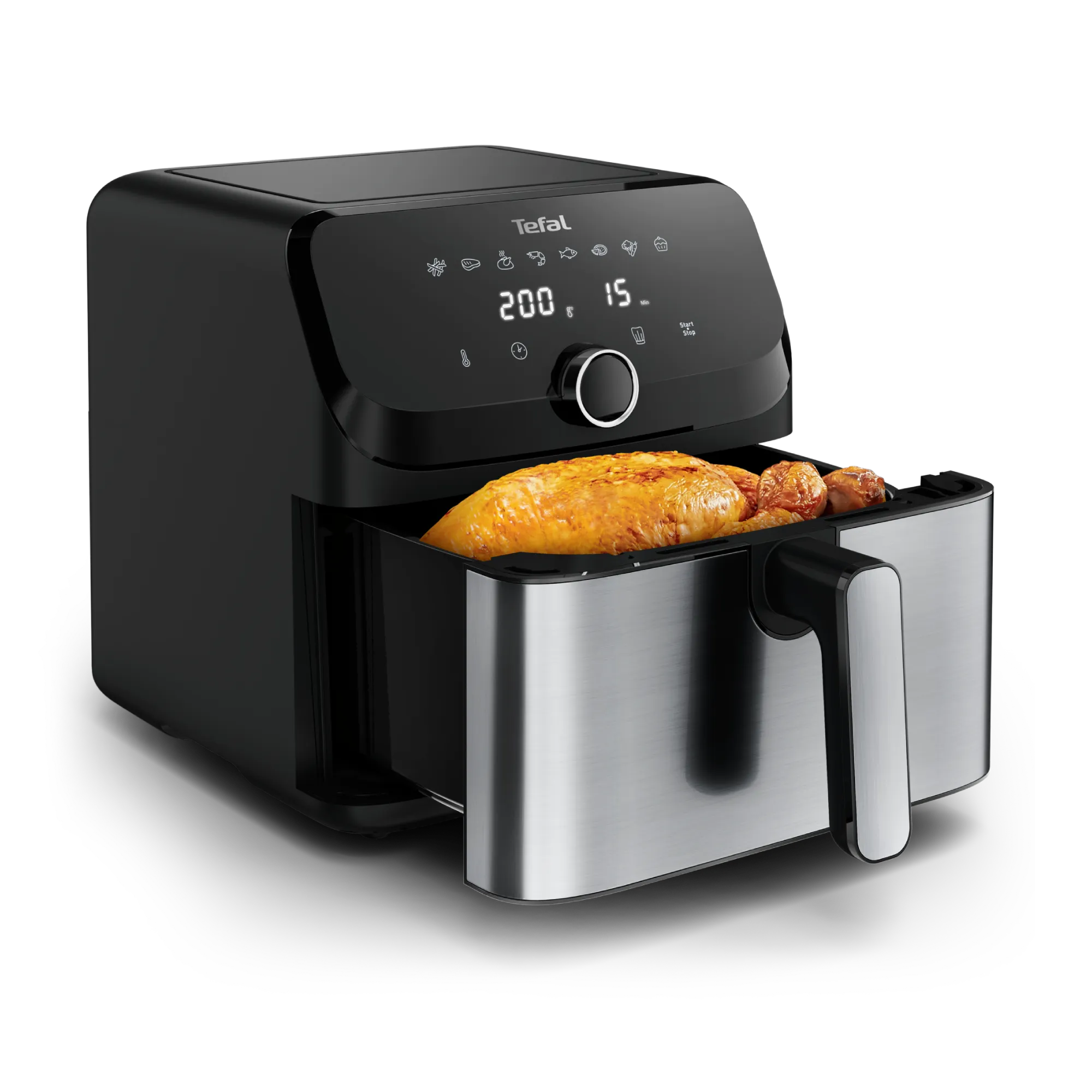Tefal Easy Fry Mega 7.5L XXL Air Fryer EY855D - Large Capacity Digital Air Fryer for Healthy Cooking - Perfect for Family Meals, Snacks & Party Food