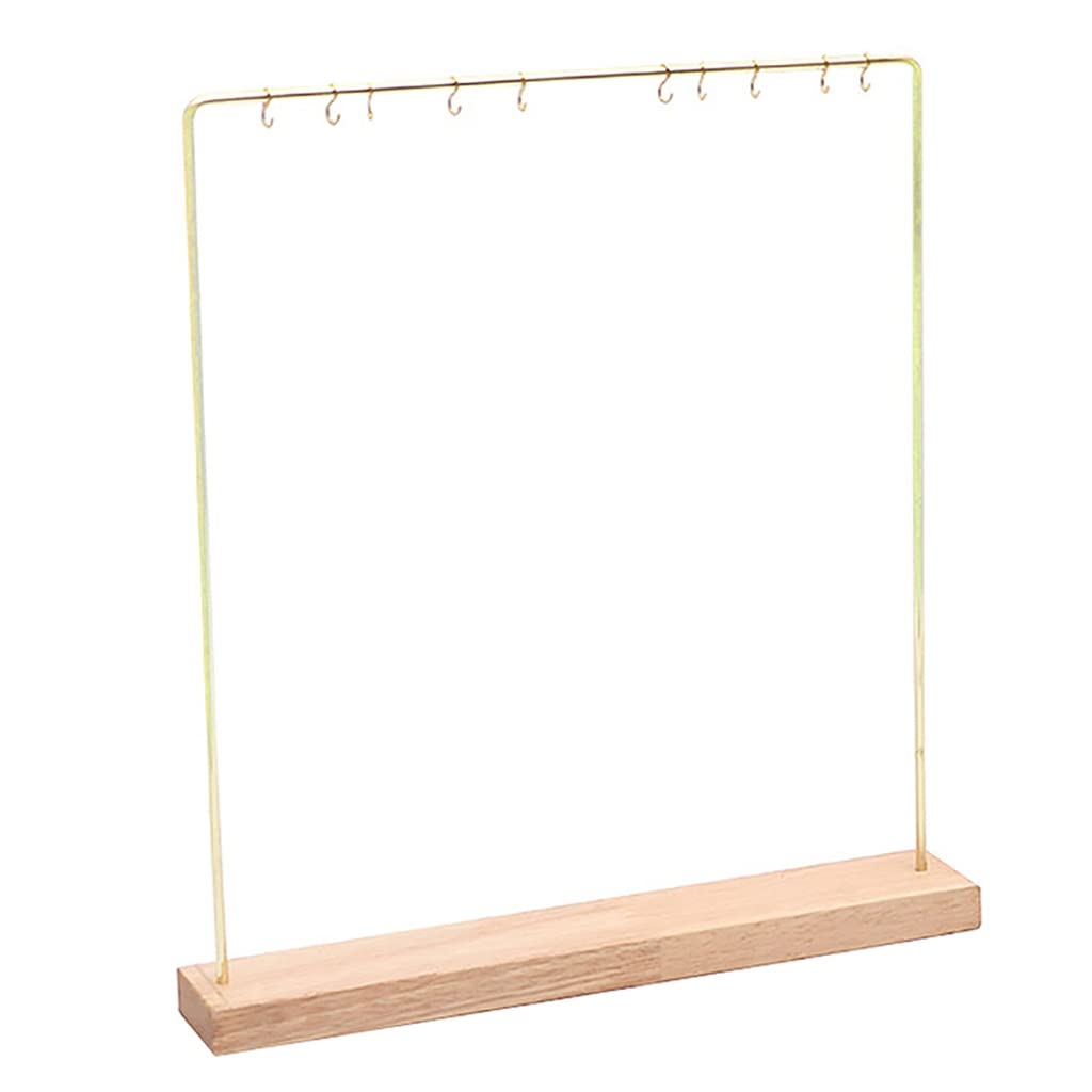 XDCHLK Wooden Jewelry Display Stand - Necklace & Earring Hanging Storage Cabinet for Boutique, Home Decor, and Retail Store Organization