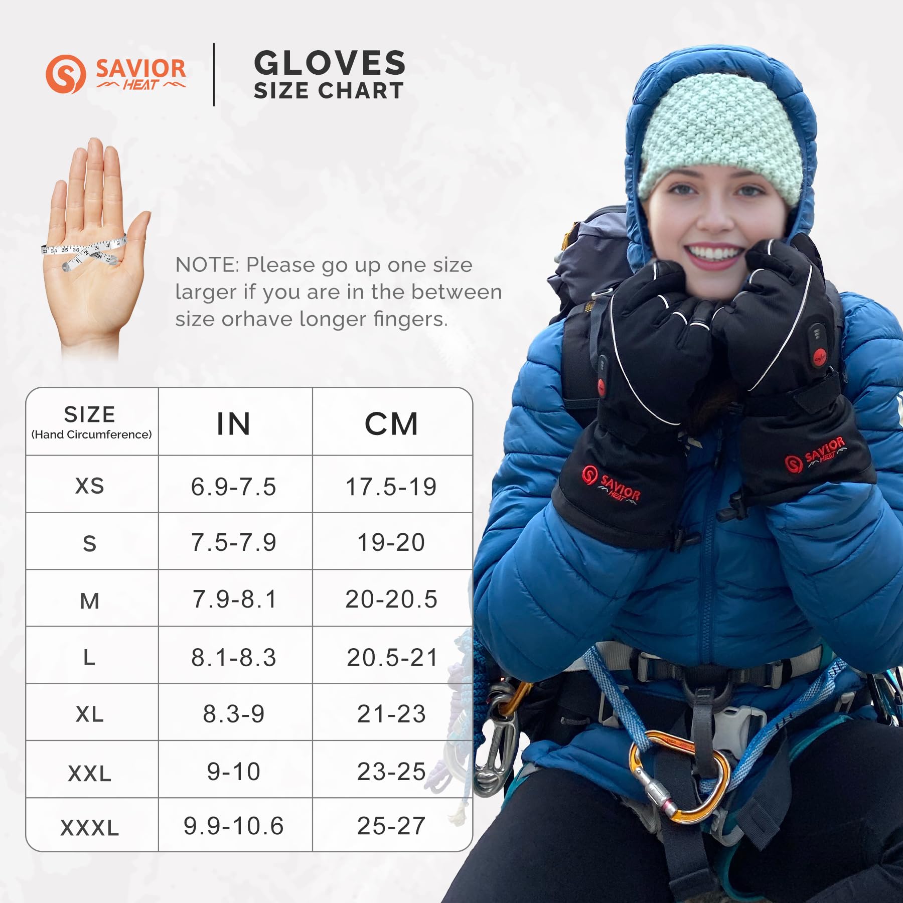 SAVIOR HEAT Rechargeable Electric Heated Gloves for Men & Women - Premium Leather Winter Gloves for Skiing, Snowboarding & Cold Weather Activities