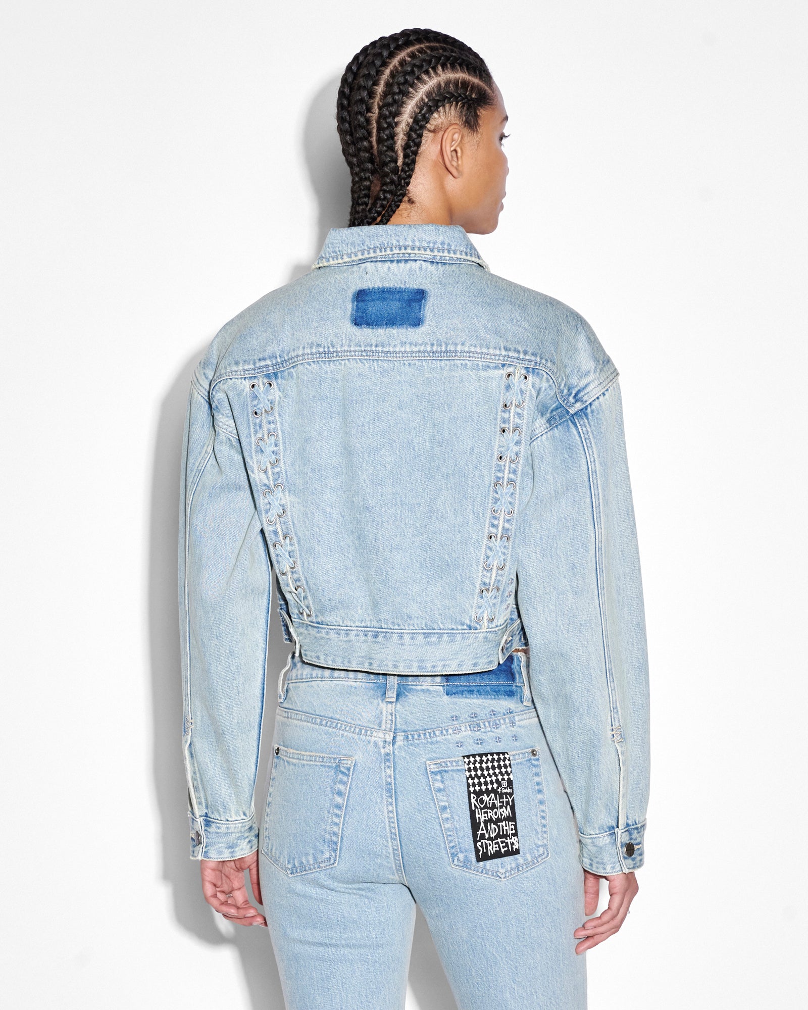 BILLIE Women's Lace-Up Jacket in Dove Gray - Stylish Outerwear for Casual Outings & Date Nights