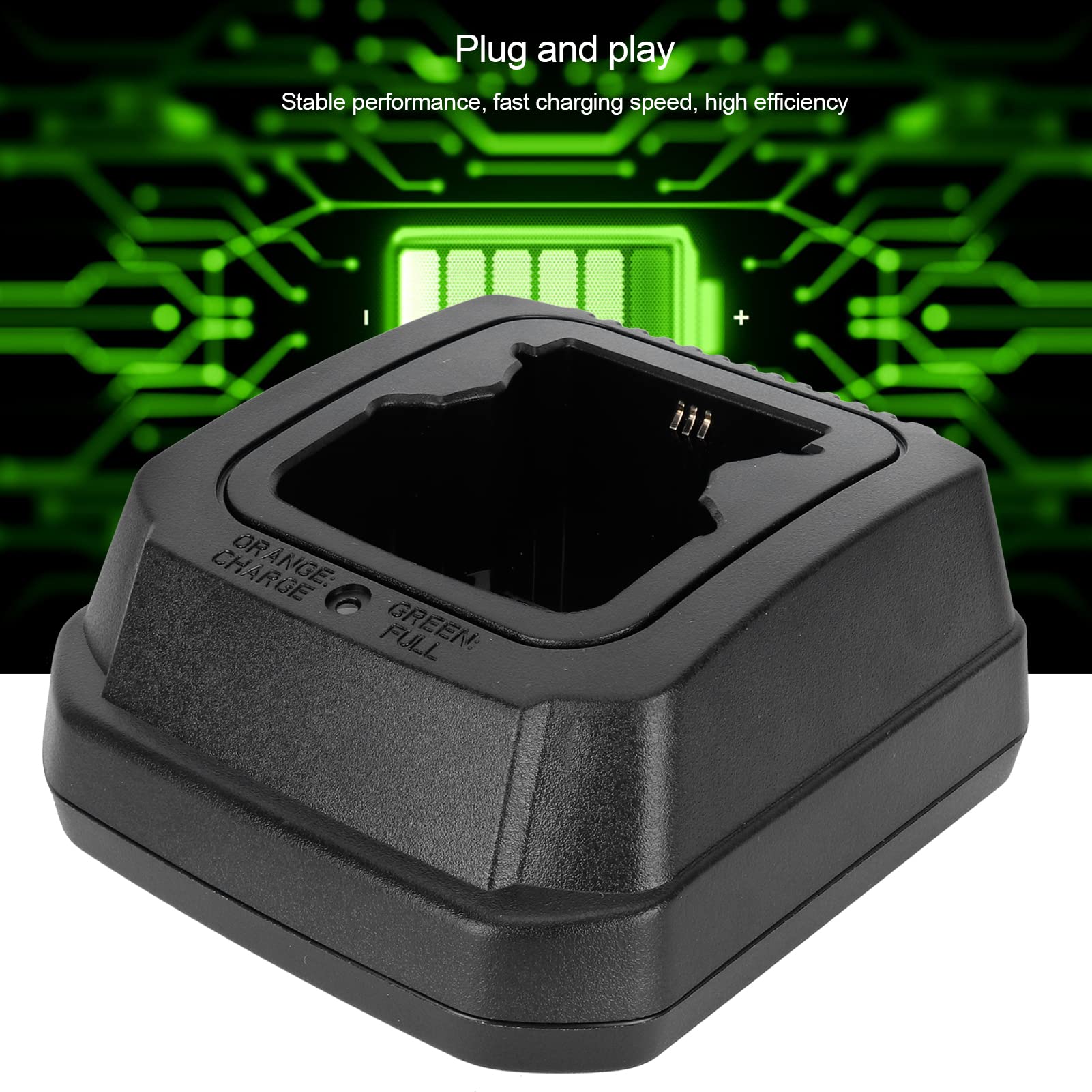 Sepura STP8000 STP9000 Desktop Battery Base Set - 100-240V Universal Power Supply - Black Radio Accessory for Emergency & Security Communications