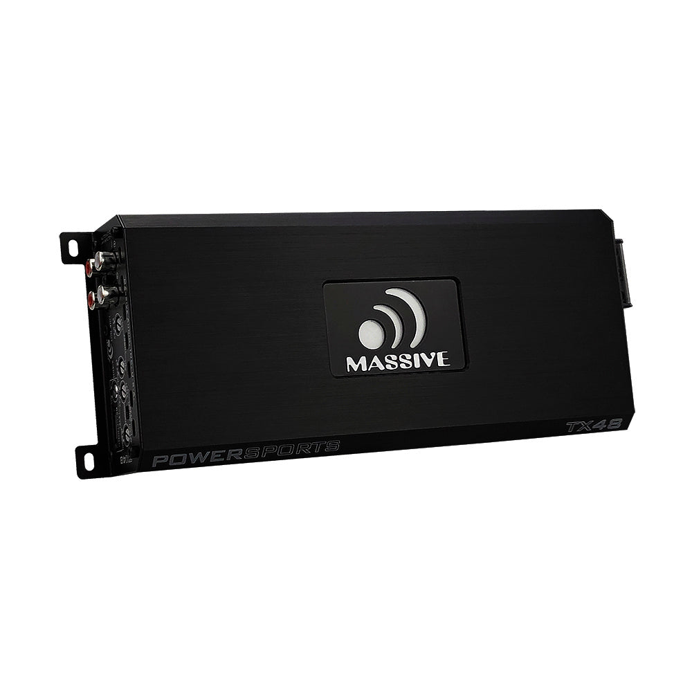 200W x 4 Channel Marine Bluetooth Amplifier - 4 Ohm RMS Power for Boats, Waterproof Audio System for Outdoor & Marine Use