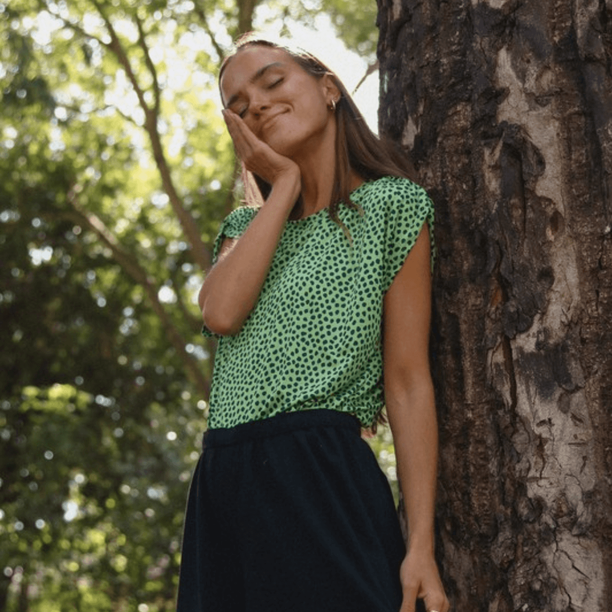 Freesia Women's Top | 100% Made in USA | Soft & Breathable Fabric for Casual Wear, Office & Date Night Outfits