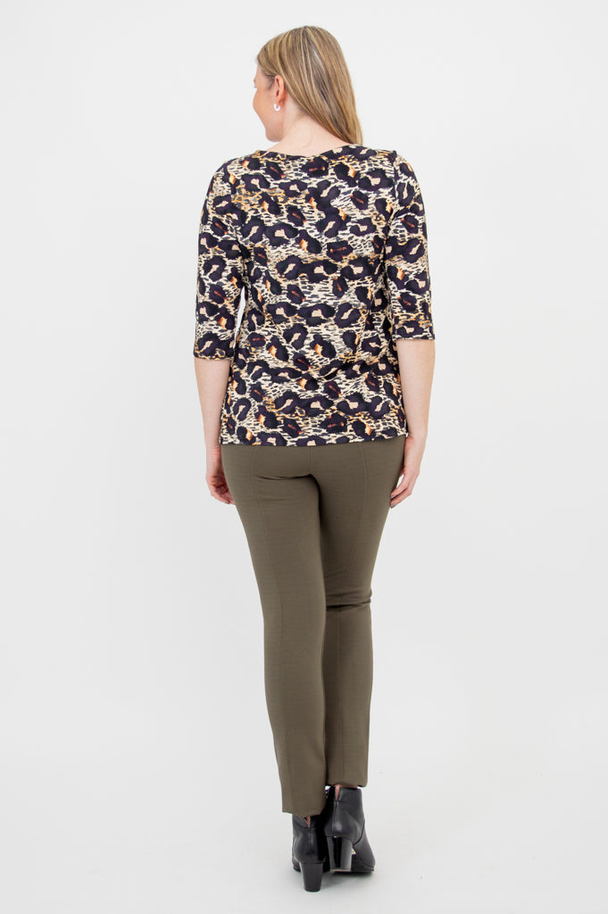 Annette Top - Soft Bamboo Fabric Women's Blouse for Casual & Office Wear | Leonine Collection | Eco-Friendly & Comfortable Summer Outfit