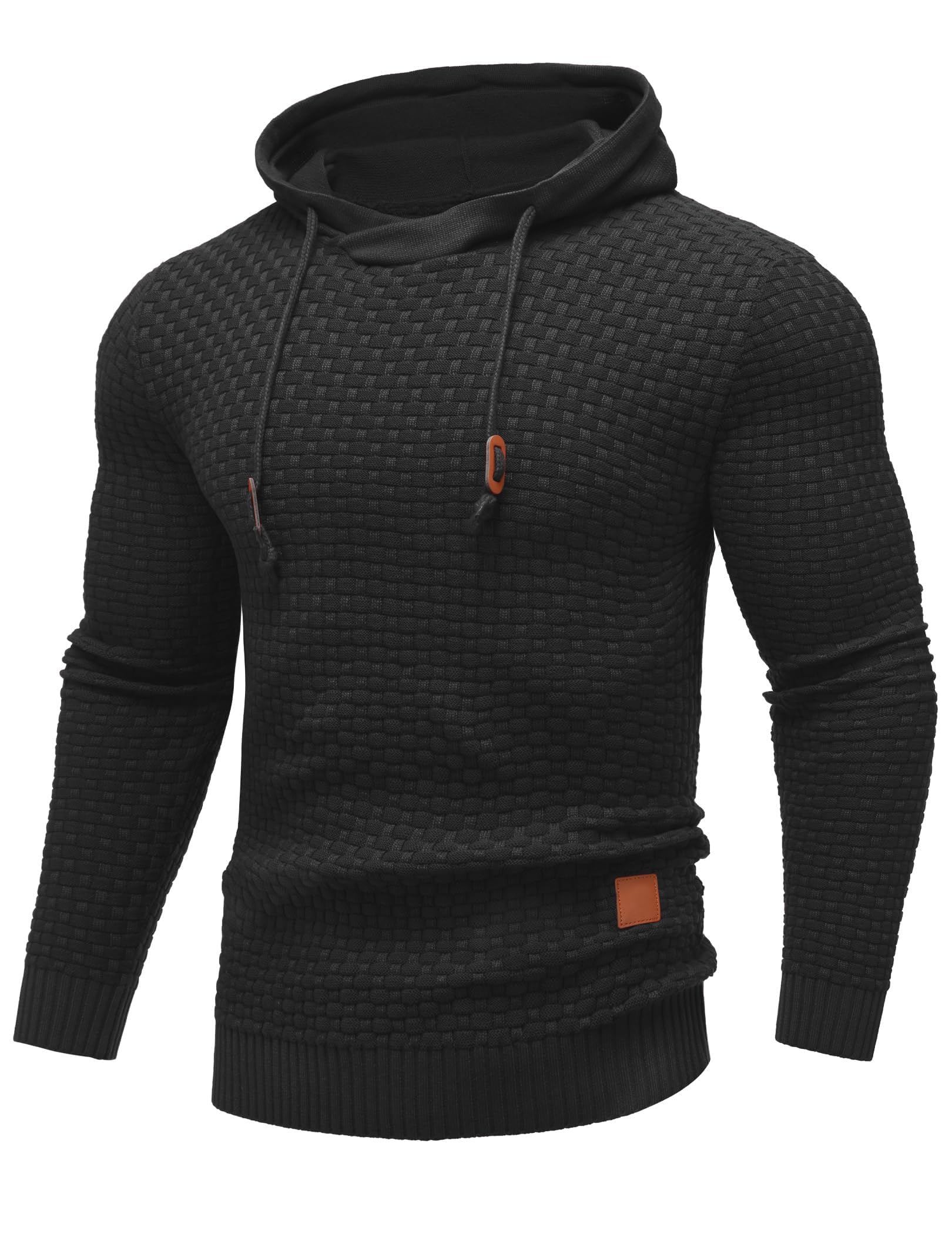 COOFANDY Men's Slim Fit Hooded Sweatshirt - Long Sleeve Casual Pullover with Drawstring & Waffle Knit Design | Perfect for Streetwear, Gym, and Everyday Comfort