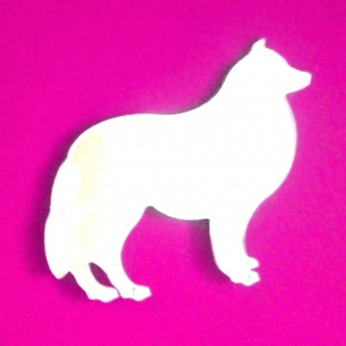 Collie Dog Wall Mirror - 35cm x 30cm Handmade Home Decor for Living Room, Bedroom & Entryway | Perfect Gift for Dog Lovers & Pet Owners