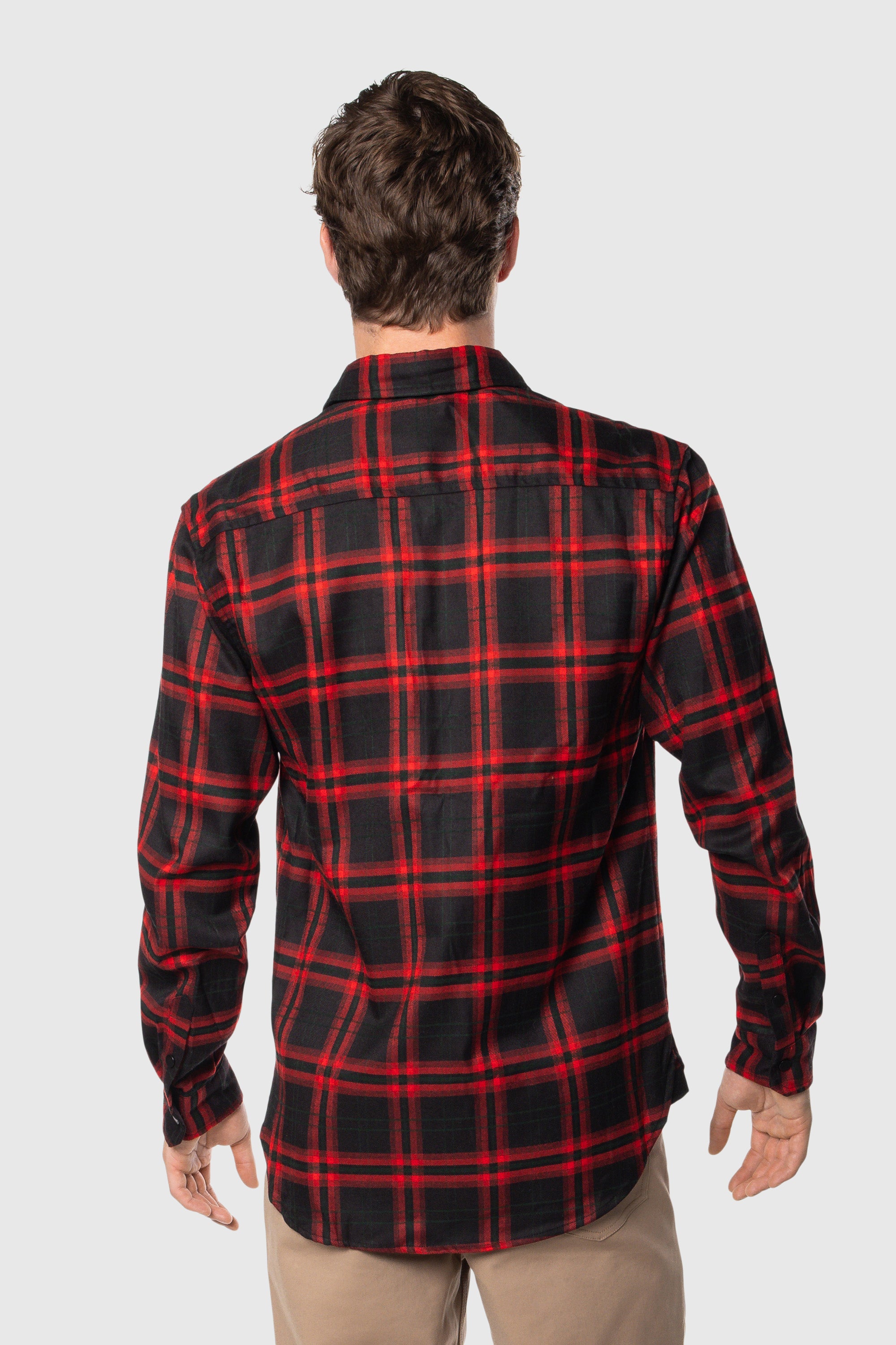 Premium Campfire Flannel Shirt for Men - Soft & Durable Outdoor Plaid Shirt - Perfect for Camping, Hiking & Fall Adventures