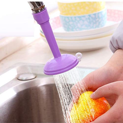 Adjustable Silicone Faucet Extender - ABS PVC Rotating Spray Nozzle for Sink & Shower | Water Saving Kitchen Tap & Shower Head Filter | Perfect for Hand Washing, Dish Cleaning & Water Conservation