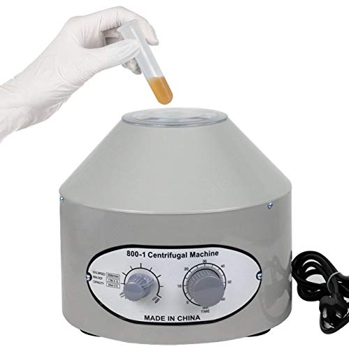 Portable Electric Centrifuge Machine - 4000 RPM Lab Centrifuge with Timer & Speed Control, 6x20ml Tubes - Ideal for Medical, Laboratory & Scientific Research Use