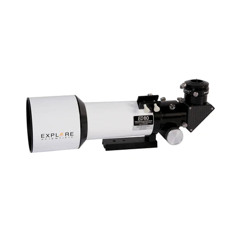 Premium ED80 Air-Spaced Triplet Refractor Telescope with iEXOS-100 PMC-Eight Equatorial Mount | WiFi & Bluetooth | 2 Counterweights | Field Flattener & Solar Filter | Perfect for Astrophotography & Celestial Observation