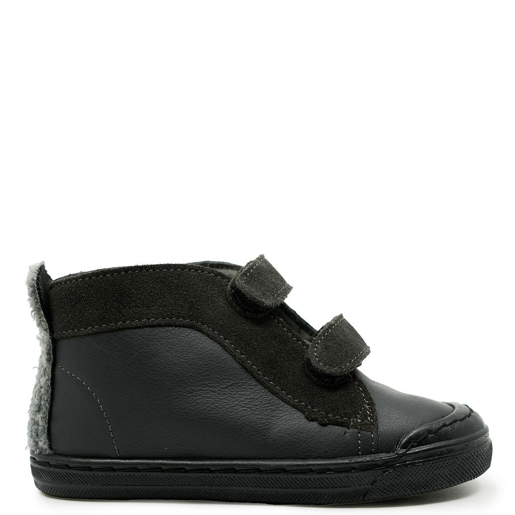Pepe Dark Gray Velcro Sneakers for Men - Comfortable Slip-On Walking Shoes for Casual Wear & Outdoor Activities