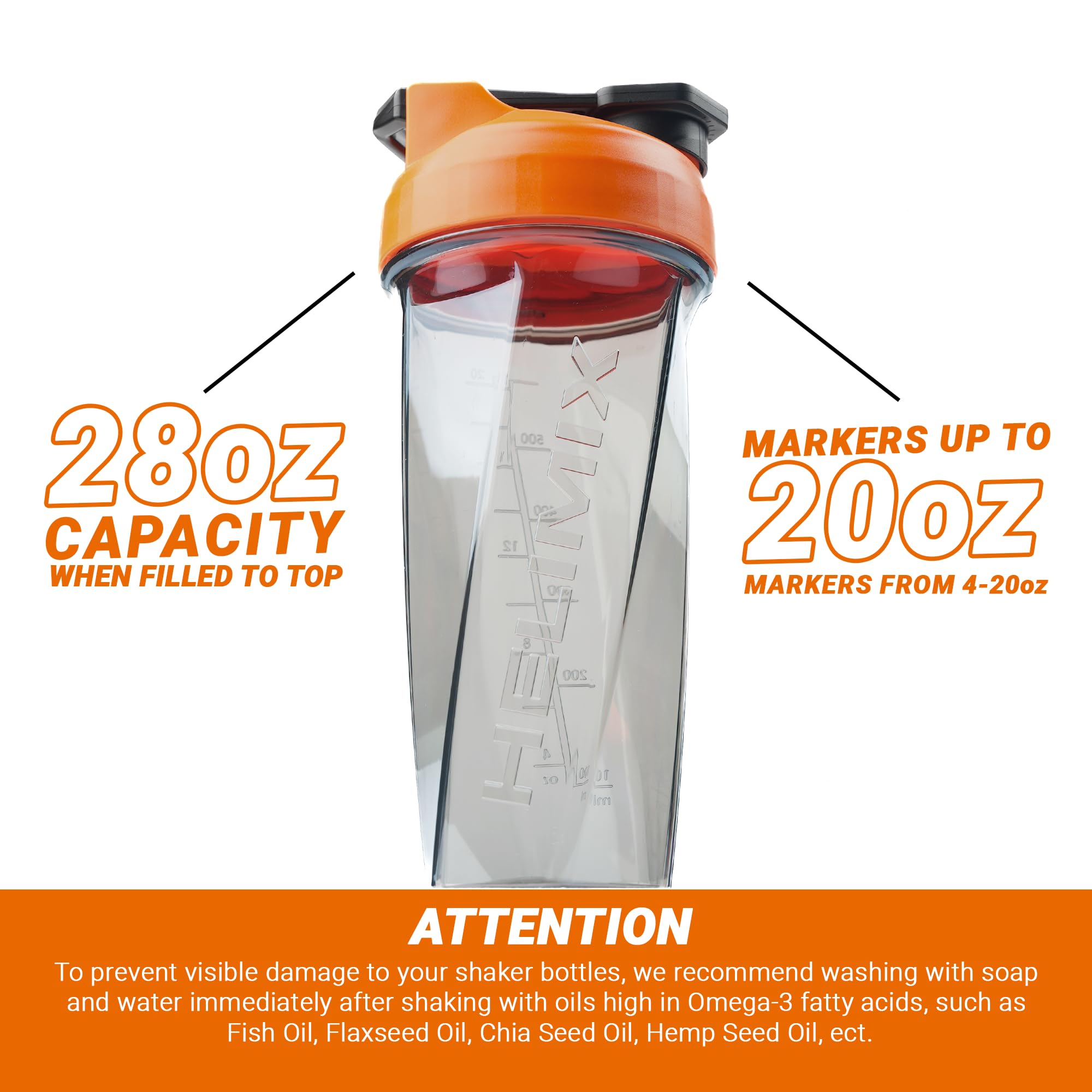 HELIMIX 2.0 Vortex Blender Shaker Bottle - 28oz BPA-Free Protein Shaker Cup for Gym & Travel | No Blending Ball Needed | USA Made | Mixes Protein Powder, Smoothies & Cocktails | Dishwasher Safe | Perfect for Workouts, Meal Prep & On-the-Go Nutrition