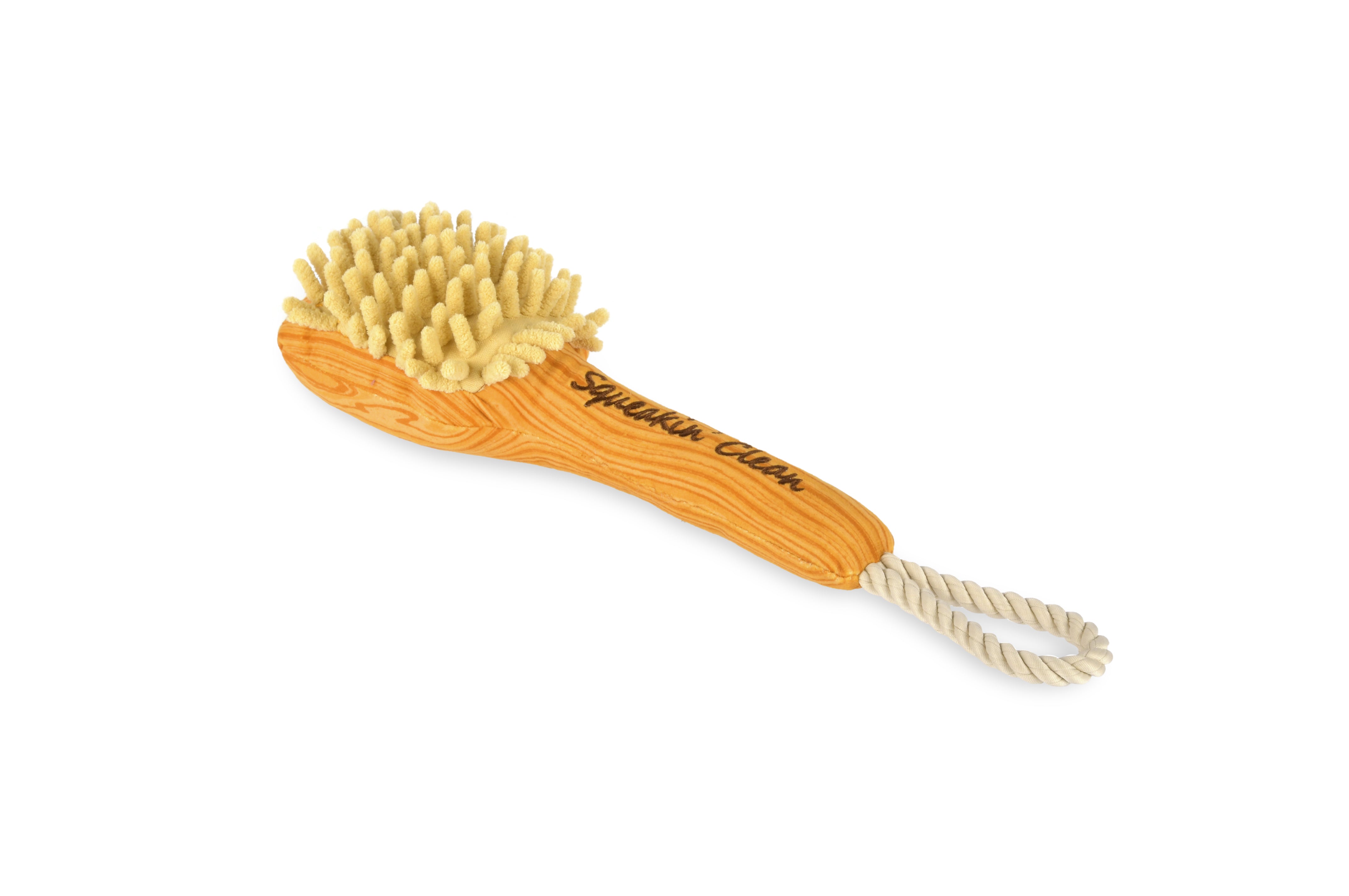 Splish Splash™ Dog Chew Toy - Plush Squeaky Barking Brush for Puppies & Small Dogs | Interactive Play, Teething Relief & Bath Time Fun | Pet P.L.A.Y.