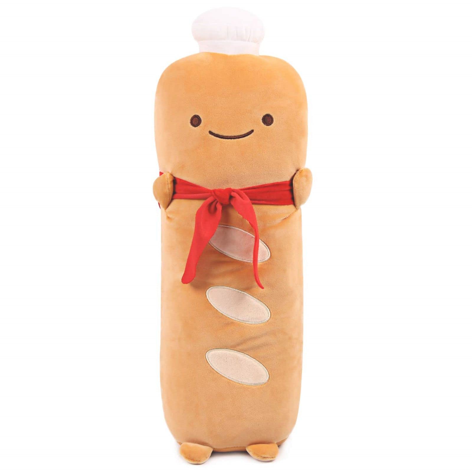 Funny Toast Bread Pillow - Cute Food Plush Toy for Sofa & Bed - Small Stuffed Toast Pillow (French Baguette, Brown) - Perfect for Home Decor, Gifts & Cosplay Props