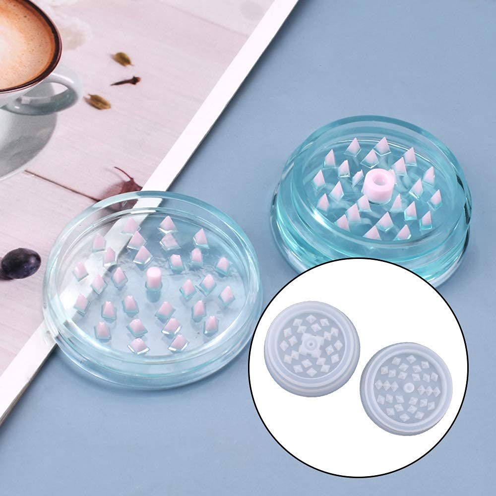 Premium Herb Grinder Silicone Mold - 4-Piece Resin Grinder Mold for DIY Crafts, Baking & Resin Art - Perfect for Making Acrylic Agate Crushers & Unique Gifts (Ideal for Home Crafting, Jewelry Making & Resin Projects)