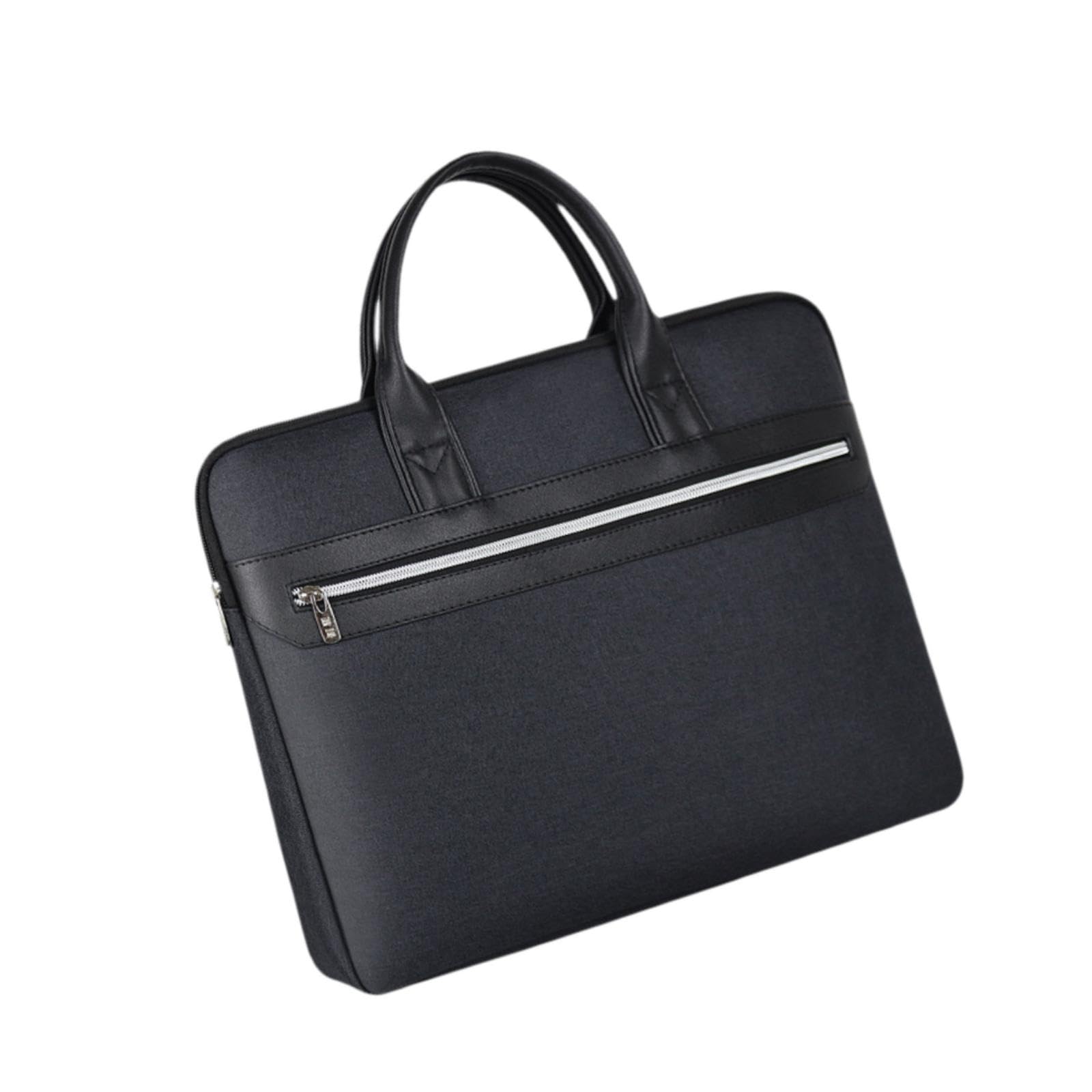 Oshhni A4 Document Organizer Bag - Large Capacity Waterproof Laptop & File Carrier for Office, Business, Travel - Black (Fits Papers, Tablets & Essentials)