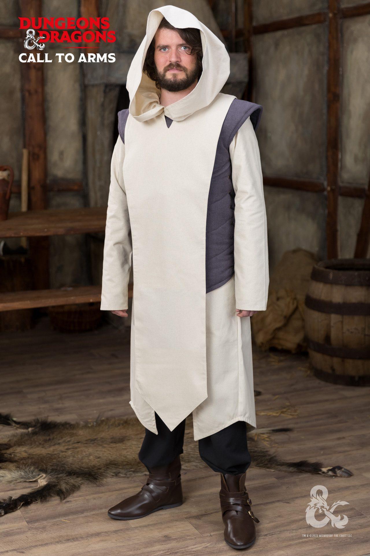 Dungeons & Dragons Paladin Tabard - Natural Linen Medieval Costume for Cosplay, LARP & Renaissance Faires | Perfect for D&D Game Nights & Fantasy Events