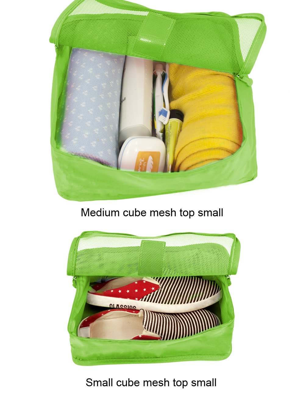 Premium Dahlia Packing Cubes Set - 4-Piece Travel Organizer for Luggage & Suitcase - Perfect for Business Trips, Vacations & Weekend Getaways