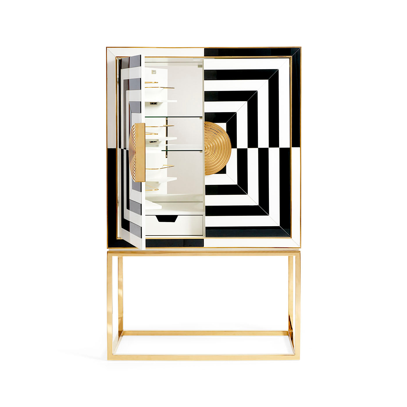 Op Art Bar - Modern Abstract Wall Decor for Living Room, Bedroom & Office - Unique Handmade 3D Art Piece for Home & Office Decor