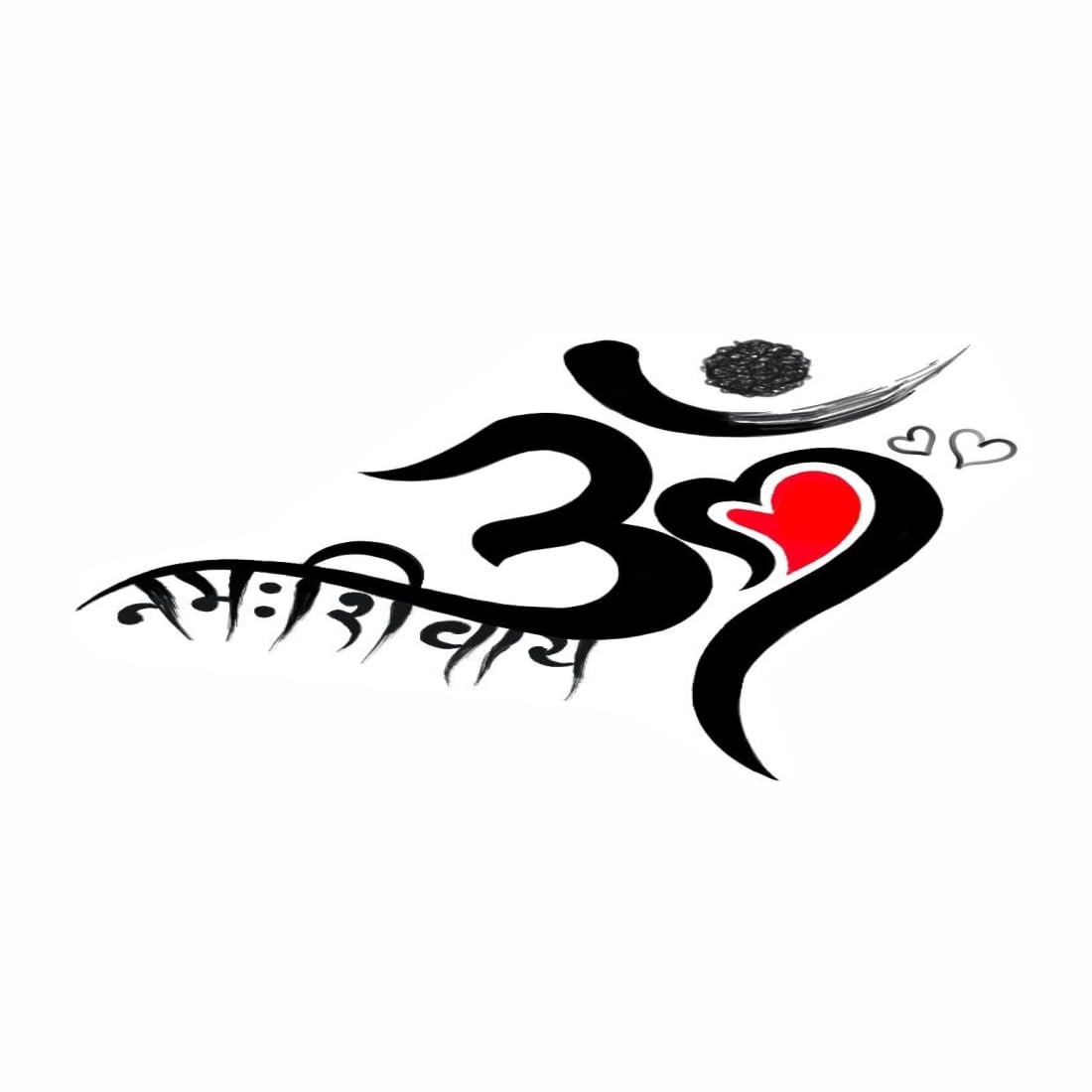 Om Namah Shivay Temporary Tattoo - Waterproof Fake Body Art for Hands & Arms - Perfect for Festivals, Yoga & Spiritual Events