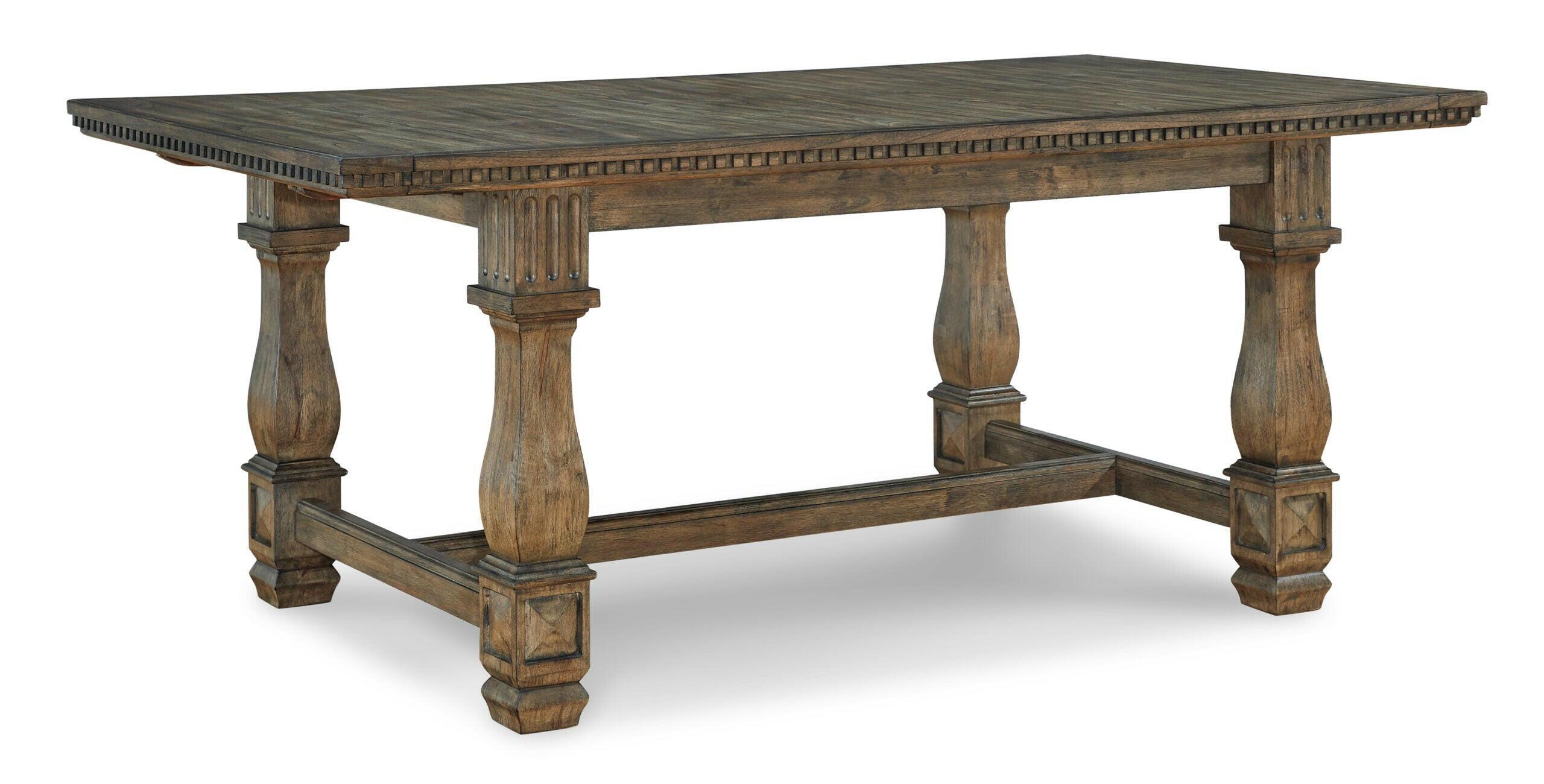 Marksburg Dining Table Set with 6 Chairs - Modern Kitchen & Dining Room Furniture for Family Gatherings & Dinner Parties