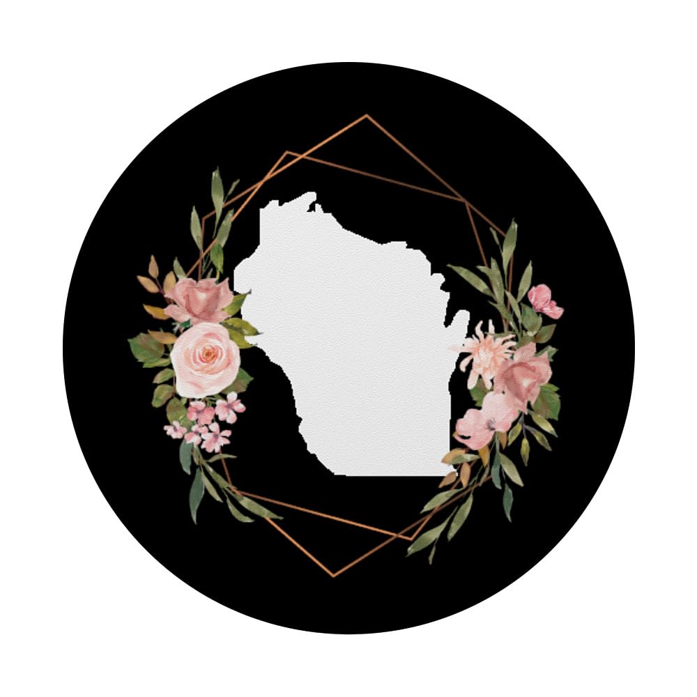 Floral Flower Cute PopSockets Standard PopGrip - Phone Grip & Stand for iPhone, Samsung, Smartphones - Perfect for Selfies, Videos, and Secure Holding