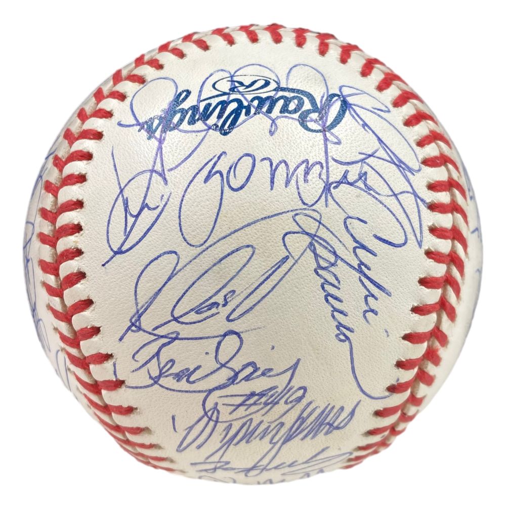 2001 Florida Marlins Team Signed Rawlings Official MLB Baseball with LOA - Perfect for Sports Memorabilia Collectors, Fan Gifts, and Baseball Display Cases