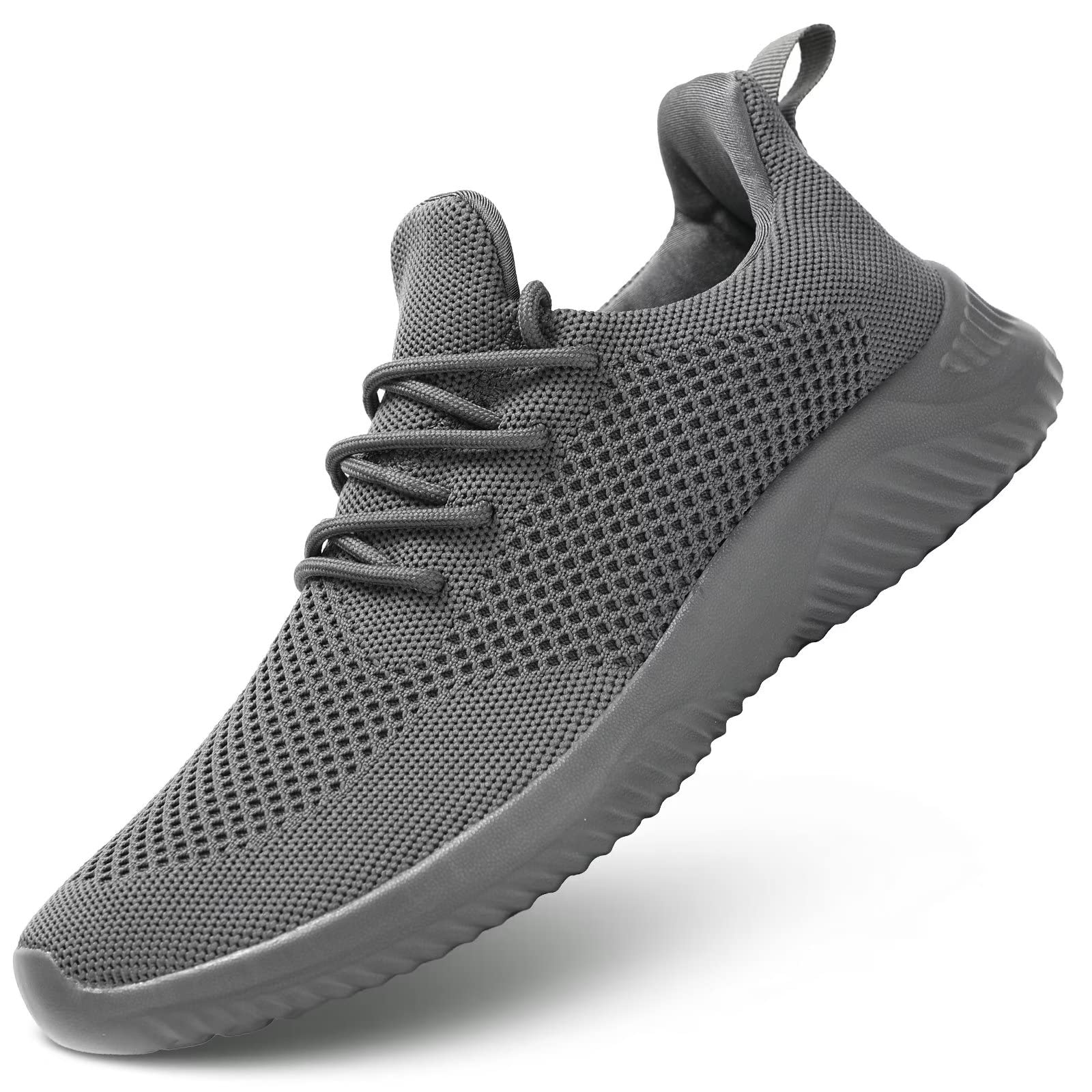 Men's Slip-On Running Shoes - Breathable Mesh Walking Sneakers with Soft Sole | Lightweight & Comfortable Loafers for Tennis, Work & Training | Perfect for Gym, Jogging & Casual Wear