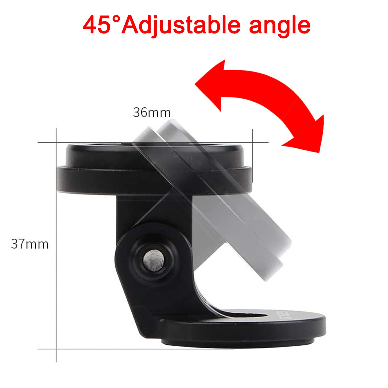 BSSOK Bike Computer Mount - Adjustable Angle Handlebar Stem Cap Holder for Garmin Edge, Wahoo Elemnt, Bryton & Cateye - Perfect for Road Cycling, Mountain Biking & Indoor Training