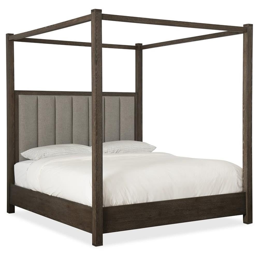 Hooker Furniture Miramar Aventura Jackson King Poster Bed with Canopy - Elegant Four Poster Canopy Bed Frame for Master Bedroom, Luxury Bedroom Decor, Romantic Bedroom Setting