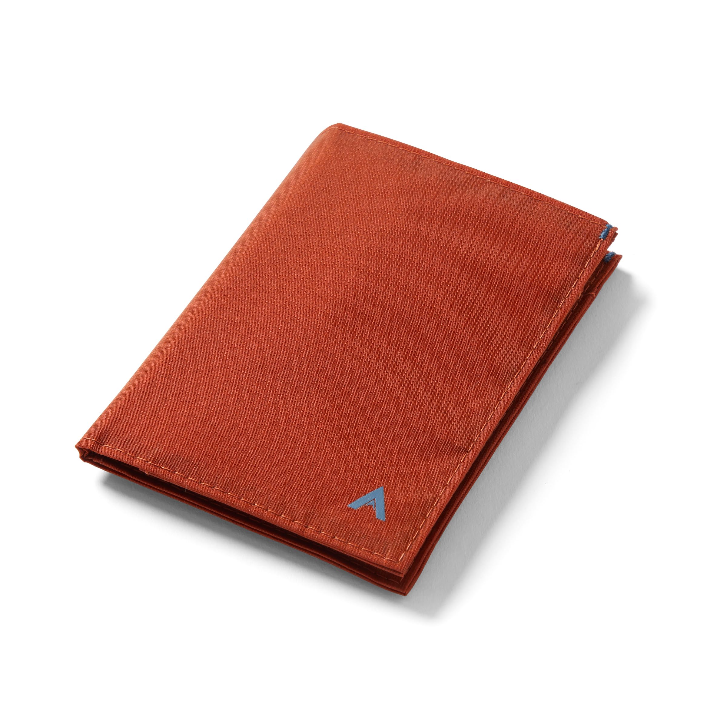 Allett Travel Wallet for Men & Women - Slim RFID Blocking Bifold Front Pocket Wallet | Holds 10 Cards & Passport | Durable Nylon Minimalist Design in Potters Clay | Perfect for Business Travel, Vacations & Daily Use