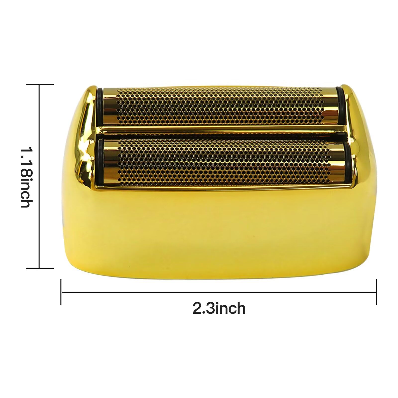 2-Pack Replacement Shaving Heads & Blades Compatible with BaBylisPRO FXFS2G/FXFS2 Single-Stick Shaver - Gold Foil & Cutter Set - Perfect for Men's Daily Grooming & Travel Shaving Needs