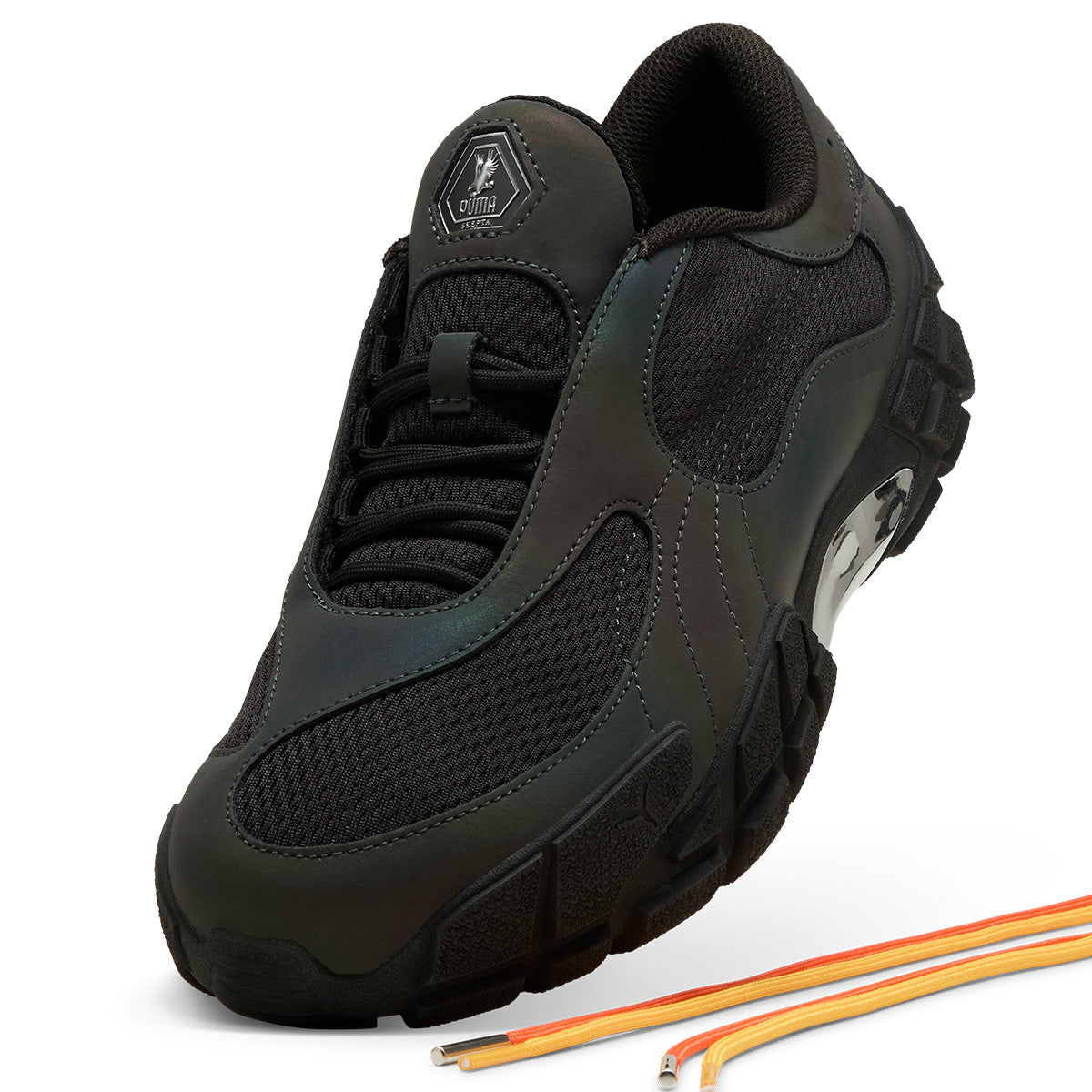 PUMA Black Iridescent Sneakers - Skepta Skope Men's Running Shoes for Jogging & Streetwear Fashion