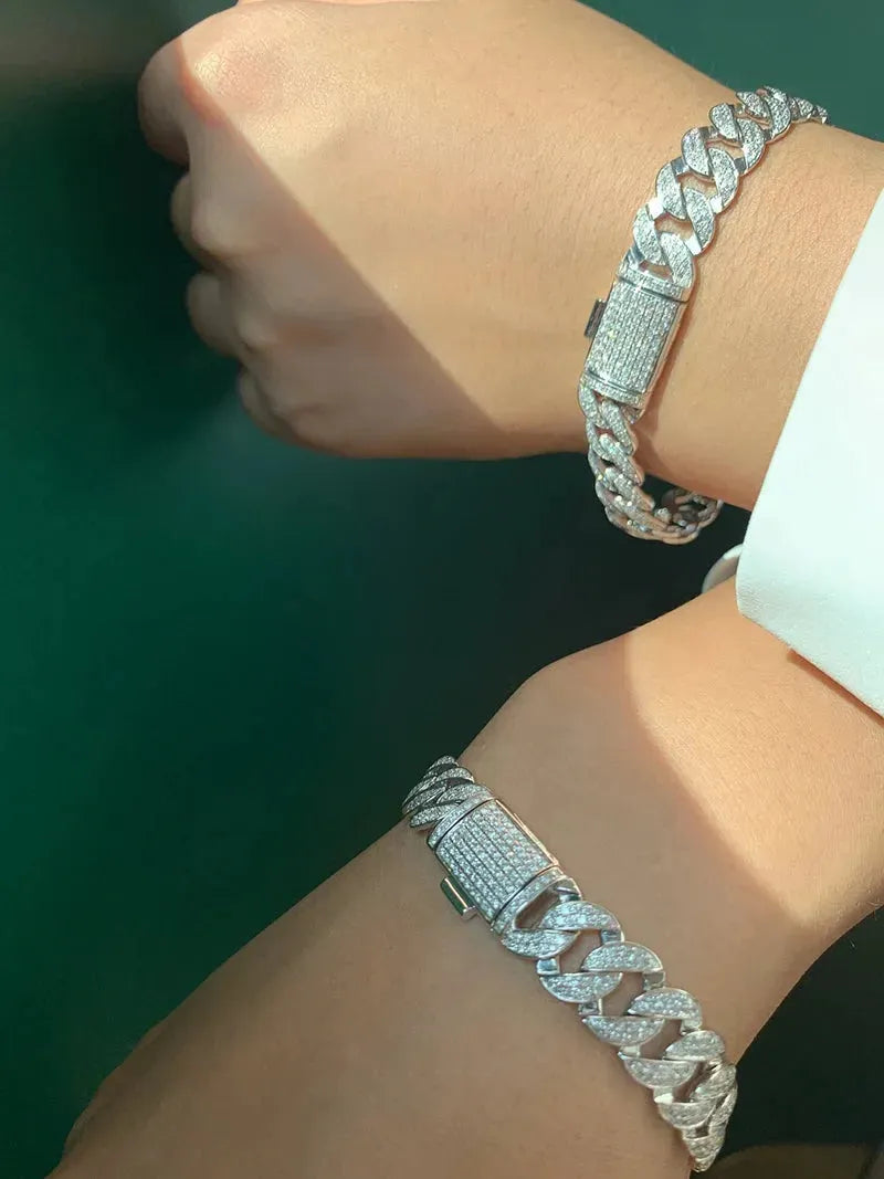 18K White Gold Diamond Bracelet for Women - 3.05 Carat Natural Diamonds, Luxury Chain Design, Fine Jewelry Gift for Wedding, Anniversary & Special Occasions
